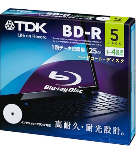 Amazon.co.jp: TDK データ用ブルーレイディスク 超硬シリーズ BD-R